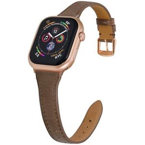 Anbeer Fijn lederen bandje compatibel met Apple Watch armbanden 40 mm 38 mm 41 mm 42 mm 44 mm 45 mm 49 mm dames horlogeband van echt volnerf leer voor iWatch