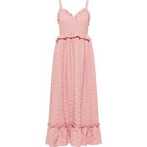 IRIDIA Robe maxi pour femme 19323128-IR01, rose, taille S, Rose, S