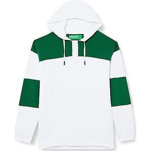 United Colors of Benetton C/Capp. M/L 33 maanden 200T heren hoodie (1 stuk), Optisch wit 101