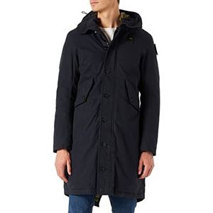 Blauer Waterdichte trenchcoat lang met veer, parka voor heren, 776 Pruisenblauw, 3XL, 776 Pruisisch blauw