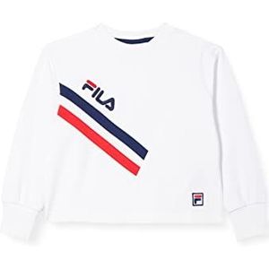 FILA Zamora Crew Sweatshirt, stralend wit, 86-92 cm, uniseks, kinderen, Wit.