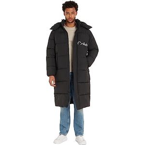 Calvin Klein Jeans Essentials Lange parka zonder dons gevoerde jassen voor heren, Zwart