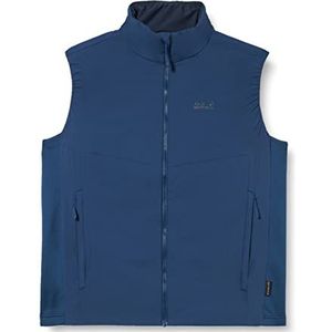 Jack Wolfskin Opouri Peak Vest M gewatteerd vest voor heren, donker indigo