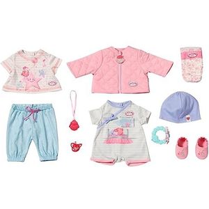 Baby Annabell Mix & Match Set – voor peuters vanaf 3 jaar – perfect voor kleine kinderen – bevat romper, T-shirt, broek, jas en meer