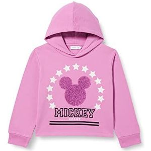 NAME IT Nkfax Mickey Loose Sweatshirt W Hood Bru Wdi Sweatshirt met capuchon voor meisjes, Rokerige druiven