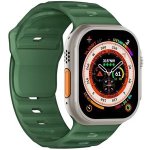 Sportarmband compatibel met Apple Watch Ultra 2 49 mm 45 mm 44 mm 42 mm heren siliconen waterdicht armband geschikt voor Apple Watch 9 8 SE 7 6 5 4 3 Ultra