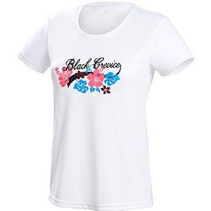 Black Crevice Functioneel T-shirt voor dames, functioneel T-shirt voor dames, wit. 1.