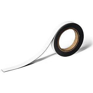 Durable 170702 magnetische tape voor etikettering en markering, wit, duurzaam, L5 m x B20 mm