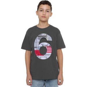Star Wars Xwing 6 uniseks T-shirt voor kinderen, antraciet, 12-13 jaar, houtskool, 12-13 jaar, Houtskool, 12-13 jaar