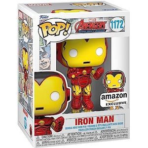 Funko Pop Marvel: A60- Comic Iron Man w/pin - Amazon Exclusive
