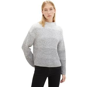 TOM TAILOR Pull pour femme, 34430 - Gradient gris tricoté, XXL