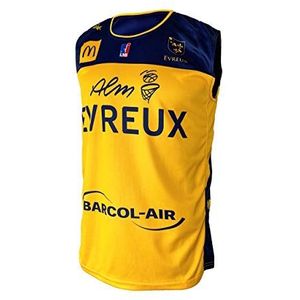 ALM Evreux Basket ALM Evreux Officieel thuisshirt 2019-2020 Unisex basketbalshirt, Geel.