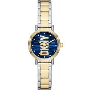 DKNY Dameshorloge, analoog, kwarts, met armband van roestvrij staal, NY6671, meerkleurig, Meerkleurig