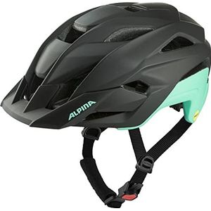 ALPINA Stan MIPS unisex helm voor volwassenen, zwart-turquoise mat, 56-59
