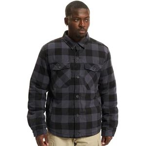 Brandit Lumberjas, houthakkersjas, maat S tot 7XL, Zwart/Grijs