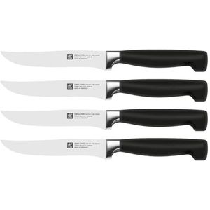 ZWILLING Steakmessenset (4-delig), lengte: 24,5 cm, staal speciale formule, Four Star serie