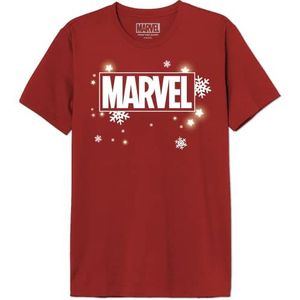 Marvel T-shirt heren, rood, 3XL, Rood
