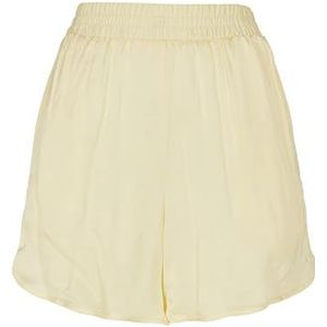 Urban Classics Dames Viscose Satin Resort Shorts Dames, Soft Yellow, 5XL, softyellow