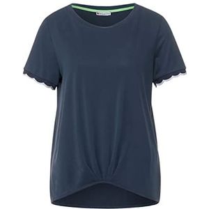 Street One T-shirt voor dames, zomer, groot, blauw, maat 38, Blauw