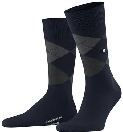 Burlington Edinburgh M SO wollen herensokken met patroon, marineblauw 6123 milieuvriendelijk 40-46, marineblauw (6123) milieuvriendelijk, 40-46 EU, Marineblauw (6123) milieuvriendelijk