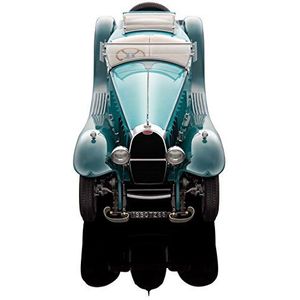 Bauer Exclusive Bugatti Royale Roadster Esders 1932: miniatuurauto trouw aan het origineel 1:18, met deuren en kap om te openen, gebruiksklaar model, groen (1990TZ68)