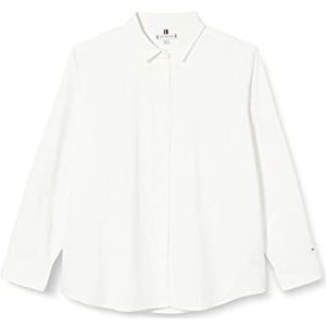 Tommy Hilfiger Oxford casual overhemd voor dames, ECRU