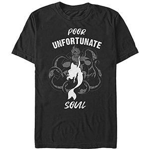 Disney T-shirt The Little Mermaid Unfortunate Soul Organic à manches courtes unisexe, Noir, L