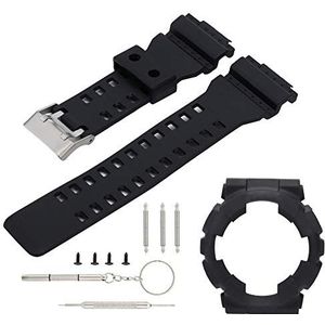 OKBY Horlogebandje – reservearmband van siliconen met horlogebehuizing voor G Shock GA110/100, carnelian, carnelian