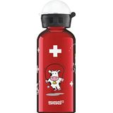SIGG Drinkfles voor kinderen Flowers (0,4 l), kleine fles zonder BPA en zonder oplosmiddel met veiligheidssluiting, zeer robuuste aluminium drinkfles