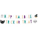 Folat 67980 Happy Halloween decoratie letterslinger kleurrijk