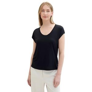 TOM TAILOR T-shirt pour femme, 14482 - Deep Black., XL