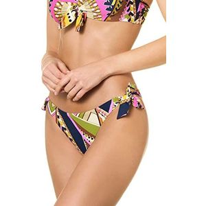 Goldenpoint Bikini Femme Costume Slip Hanche Bas avec Arcs Glam Suite, multicolore, L