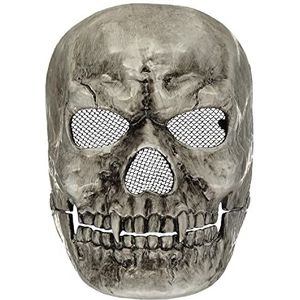 amscan 9918081 - skeletmasker van kunststof met beweegbare kaak voor volwassenen