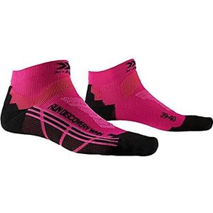 X-SOCKS Run Discovery Sokken voor dames, uniseks, flamingo roze/opaal zwart