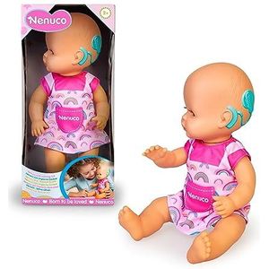 Nenuco - Met cochleair implantaat, functionele diversiteitslijn en inclusie, blonde babypop, meet 35 cm hard lichaam, cadeau voor jongens en meisjes vanaf 1 jaar, beroemd (NFN66000)