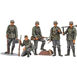 TAMIYA 35371 Militaire 1:35 Fig-Set Duitse infanterie 1941/42 (5), getrouwe replica, modelbouw, kunststof bouwset, doe-het-zelf, vrije tijd, collage, modelbouwset, modelbouwset,