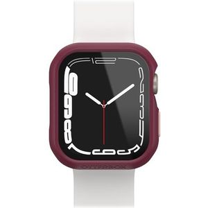 Bumper Otterbox Eclipse met geïntegreerde displaybescherming voor Apple Watch Series 9/8/7-41mm, gehard glas, schokbestendig, valbestendig, beschermhoes voor Apple Watch, roze/rood