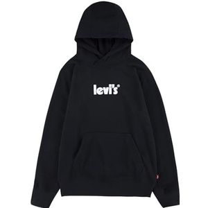 Levi's Kids Sweatshirt met capuchon voor jongens, zwart, 10 jaar, zwart.