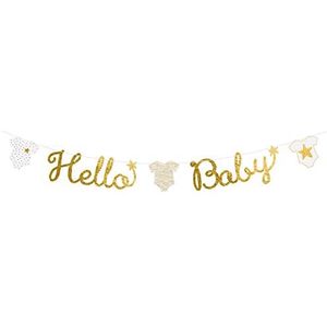 amscan Letter Banner Hello Baby Paper Lengte 160 cm