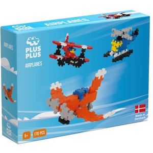PLUS PLUS - Basic Aviation Box, 170-delig, bouwspel P3724, PP3724, meerkleurig