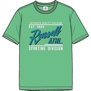 RUSSELL ATHLETIC T-shirt rasd-s/S à col rond pour homme, Vert absinthe, L