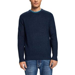 ESPRIT 103ee2i323 sweatshirt voor heren, 400 / marineblauw