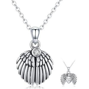 CHENGHONG Medaillon om te openen, foto-medaillon, 925 sterling zilver, hartvormige hanger, personaliseerbaar, cadeau voor vrouwen, Sterling Zilver