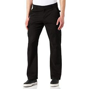 Urban Classics Cargo broek met rechte pijpen, zwart.