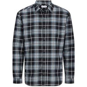 JACK&JONES PLUS Jjjoshua Fall Flannel Shirt Ls Pls Chemise de loisirs pour homme, Noir, 3XL grande taille