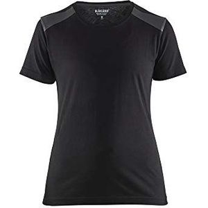 blakläder dames t-shirt, Zwart/Donker Grijs
