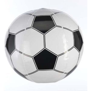 eBuyGB Voetbal, opblaasbaar, zwart/wit, 40 cm