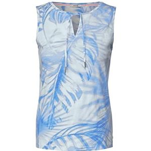 Cecil B320048 zomertop met bloemen voor dames, Kalm blauw