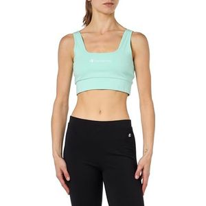 Champion Legacy American Summer W-Bra Logo Soutien-gorge de sport pour femme, Bleu pastel, S