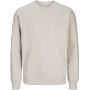 Jack & Jones Jjestar Noos Basic sweatshirt met ronde hals voor heren, Lichtbeige
